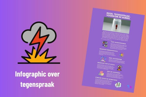 Grafisch beeld van een blikseminslag